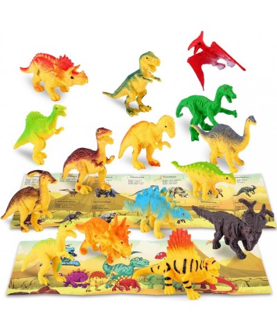 Dinosaur Toys Truck with 15 Dinosaurs 5 Metal and 5 Plastic Die-Cast Cars and 1 Helicopter and Dinosaurs Book for 3-12 Years ...