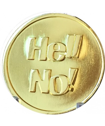 Hell Yes - Hell No Flipping Coin Gold Color Decision Maker Flip Medallion $16.95 Novelty Coins