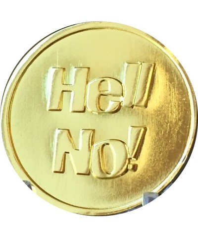 Hell Yes - Hell No Flipping Coin Gold Color Decision Maker Flip Medallion $16.95 Novelty Coins