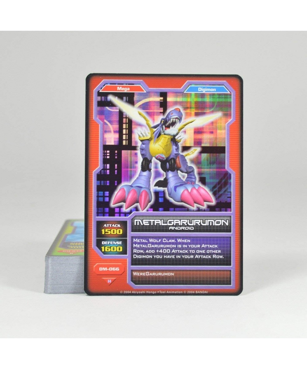 2004 BANDAI Digimon Monsters Card Game Deck (50 Cards) Metalgarurumon on Top $17.45 Card Games