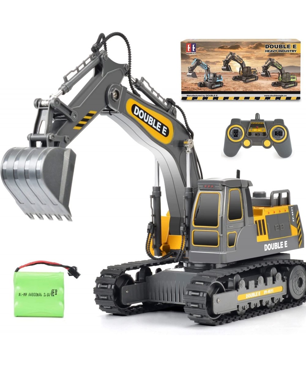 Construction Toys 350-degree Remote Control Excavator 2 Batteries RC Vehicles Electric Truck Toys for Boys Girls Kids Gray $7...