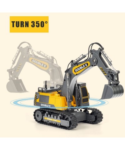 Construction Toys 350-degree Remote Control Excavator 2 Batteries RC Vehicles Electric Truck Toys for Boys Girls Kids Gray $7...