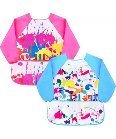 Kids Smock Apron Waterproof Art Aprons with Pocket for Girl Boy Painting Baking 2-7 Years $24.26 Kids' Artist Aprons & Smocks