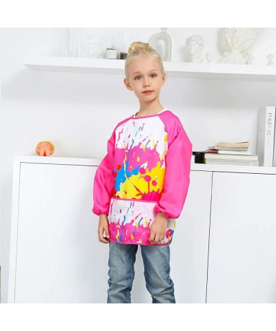 Kids Smock Apron Waterproof Art Aprons with Pocket for Girl Boy Painting Baking 2-7 Years $24.26 Kids' Artist Aprons & Smocks