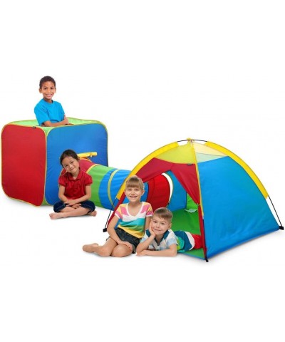 Kids Play Tent and Tunnel One Square Cubby - One Dome Crawl Colorful Castle Tent Po Up Children Playhouse for Boys and Girls ...