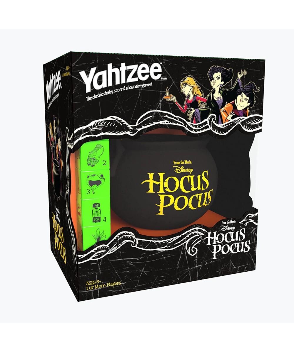 YAHTZEE: Disney Hocus Pocus | Collectible Witch’s Caldron Dice Cup | Classic Family Dice Game Based on Disney Film | Great fo...