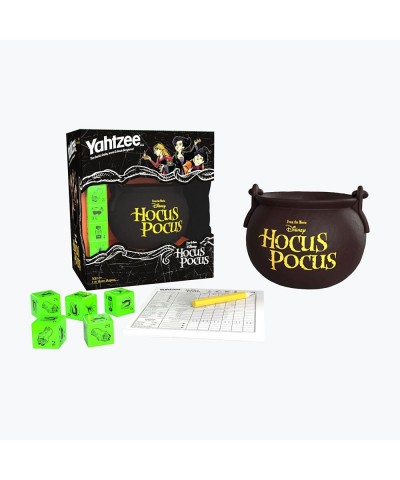 YAHTZEE: Disney Hocus Pocus | Collectible Witch’s Caldron Dice Cup | Classic Family Dice Game Based on Disney Film | Great fo...