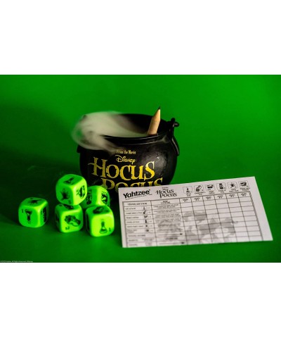 YAHTZEE: Disney Hocus Pocus | Collectible Witch’s Caldron Dice Cup | Classic Family Dice Game Based on Disney Film | Great fo...