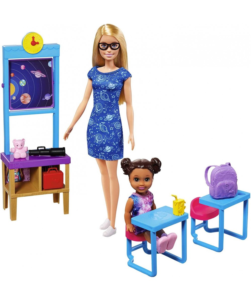 GTW34 Space Discovery Dolls and Science Classroom Playset with Teacher Doll Multicolor 29.0 cm*6.0 cm*19.0 cm $30.22 Doll Pla...