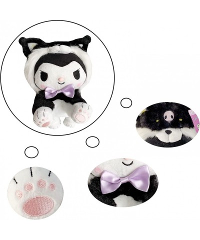 1 Pcs My Melody Plush Stuffed Animal Anime Cute Soft Plush Kuromi Doll Christmas Birthday Gifts Soothe Toys for Kids (Black) ...