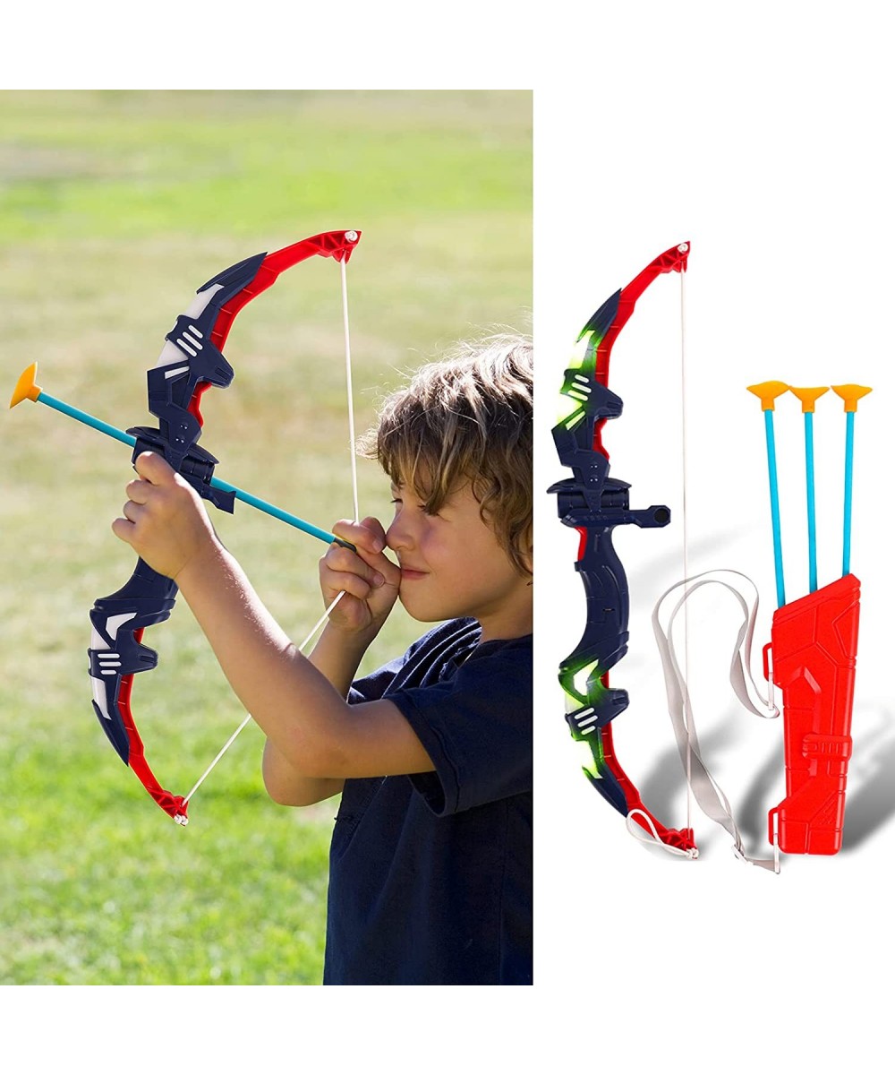 Toy Bow and Arrow for Kids with LED Lights - Archery Sets with 3 Suction Cups Arrows and Quiver Outdoor Archery for Children ...