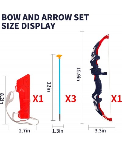 Toy Bow and Arrow for Kids with LED Lights - Archery Sets with 3 Suction Cups Arrows and Quiver Outdoor Archery for Children ...