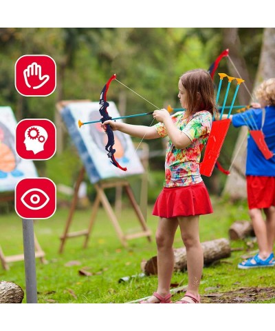 Toy Bow and Arrow for Kids with LED Lights - Archery Sets with 3 Suction Cups Arrows and Quiver Outdoor Archery for Children ...