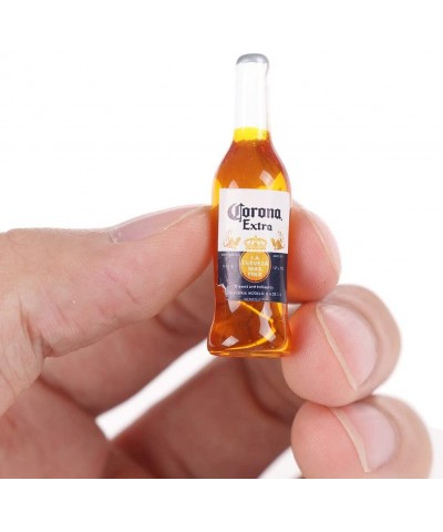 100Pcs 1:12 Dollhouse Miniature Wine Bottles Dollhouse Miniature Beer Bottle for Dollhouse Dolls House Miniature Toy Doll Foo...