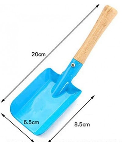 Garden Tools 4-Piece Shovel Set Metal with Sturdy Wooden Handle Safe Gardening Tools Trowel Shovel for Women Men Teens (Multi...