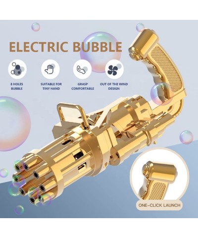 Bubble Machine Automatic Bubble Gun Bubble Gun 8-Hole Automatic Electric Bubble Guns for Kids 2022 Bubble Guns for Kids $15.8...