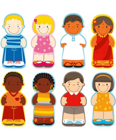 Wooden Puzzle for Toddlers 1-3 Children of The World Racial Cognition Dress-up Peg Puzzle Educational Toys 24 Pieces Mix and ...