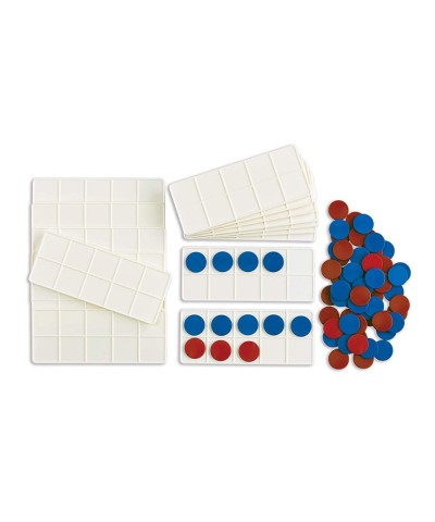 Ten Frame Classroom Set - Math Manipulatives for Kids - 16 Plastic Ten Frames - 160 Counters - Classroom Math Supplies $38.04...