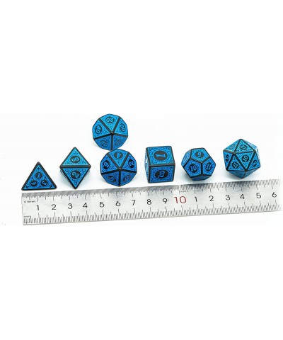 5 Sets Dice DND Polyhedral Dice Set (35pcs) with Leather Dice Bag D&D Dice Set for Dungeons and Dragons RPG MTG Table Games (...