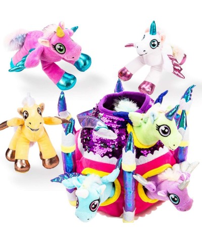 JOYIN Play-act Unicorn Plush Castle House with 6 Unicorn Plush Toys Stuffed Animal Unicorn Gift for Girls $48.65 Plush Figure...