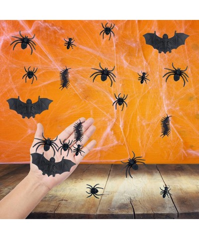 Halloween Spider Realistic Bats 60 Pieces Fake Plastic Spiders Centipedes Outdoor Indoor Decor for Halloween Party Favors $16...