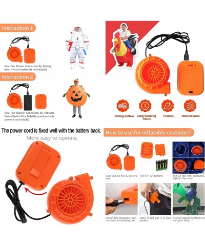 Mini Blower Fan for Dinosaur Costume or Doll Mascot Head or Other Inflatable Game Clothing Suits Orange $20.37 Kids' Costumes