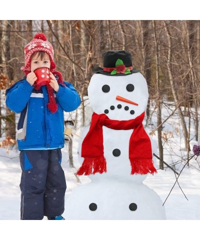 Snowman Kit 16 Pcs DIY Snowman Decorating Kit/Snowman Making Kit for Outdoor Funny Toys Decoration Christmas Holiday New Year...