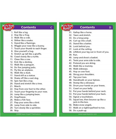 | Move Your Body Fun Deck | Occupational Therapy Flash Cards | Educational Learning Materials for Children $33.68 Electronic ...