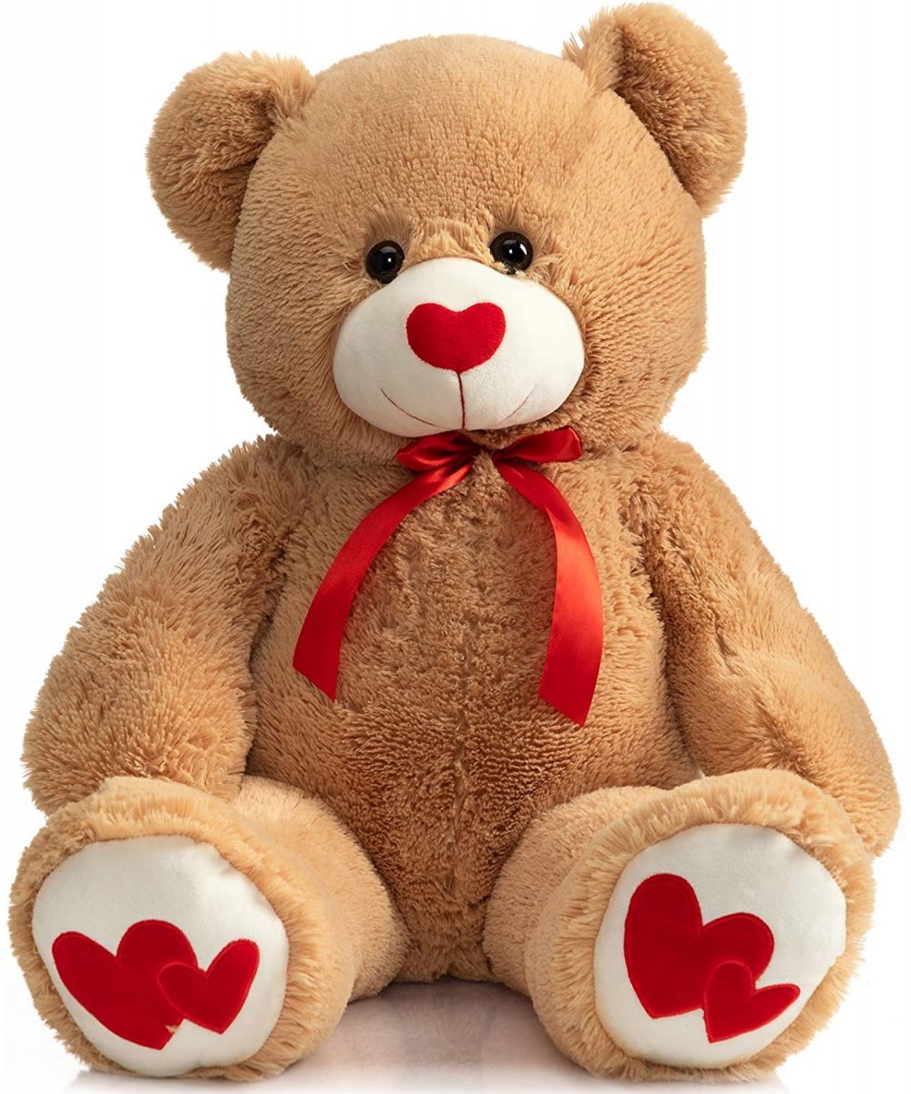 Giant Teddy Bear Stuffed Animal Large Bear Plush with Red Heart for Girlfriend and Kids Valentine's Day 36 inch Tan $58.80 St...