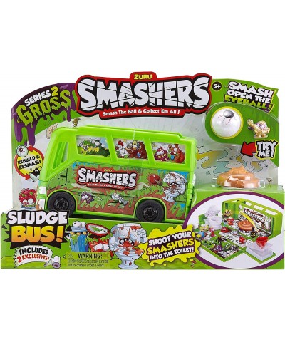 Smashers Sludge Bus Fold-Out Playset with 2 Exclusive Smashers Series 2 Gross by ZURU $64.98 Kids' Play People Figures