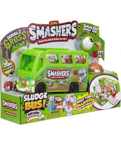 Smashers Sludge Bus Fold-Out Playset with 2 Exclusive Smashers Series 2 Gross by ZURU $64.98 Kids' Play People Figures