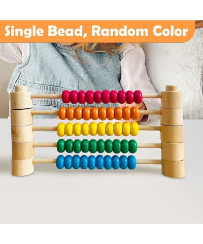 Kids Toddlers Wooden Hourglass Toys Early Educational Sensory Enlightenment Preschool Baby Busy Board and Abacus Beads DIY Ac...