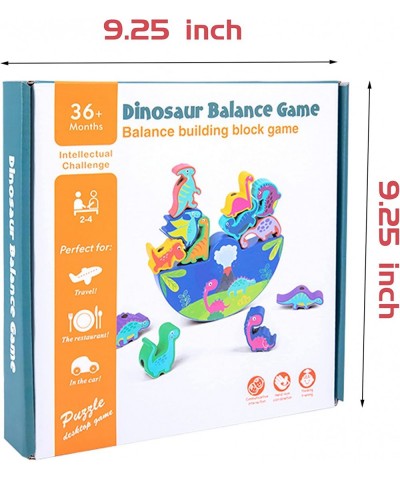 Dinosaur Stacking Toys Wooden Balance Blocks Educational Preschool Learning Toys for Boys Girls Christmas and Birthday Gifts ...