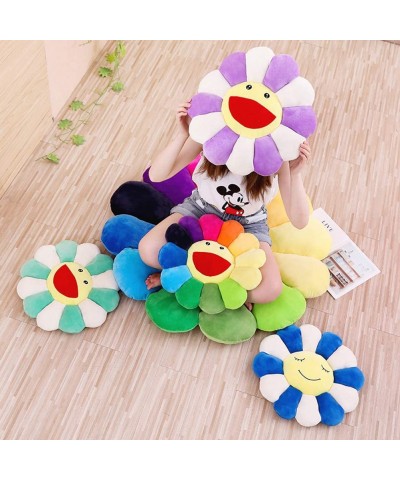 Colorful Sun Flower Plush Toy Sunflower Stuffed Doll Cat Pet Cushion Mat Pillow Home Bedroom Shop Restaurant Decor $38.92 Kid...