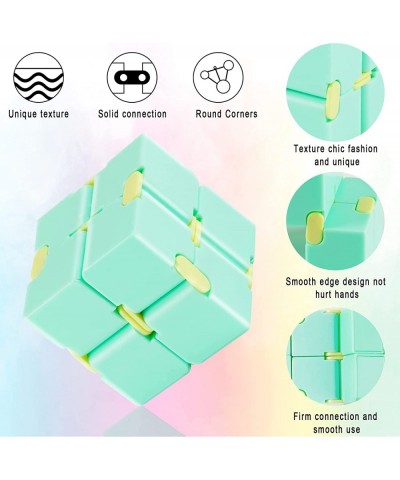 Infinity Cube Sensory Toy 4 Pack Puzzle Cube Toy for Kids Adult Stress Anxiety Relief Magic Puzzle Flip Toy for ADHD Finger C...