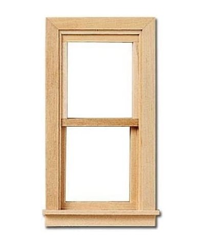 Dollhouse Miniature 1/2" Scale Traditional Non-Working Window $19.70 Dollhouse Accessories