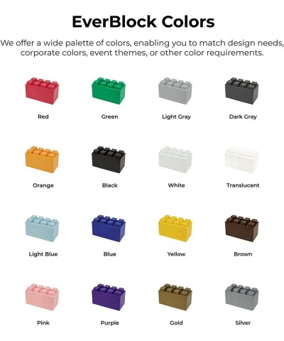 3” x 6” Quarter Size Plastic Modular Block Bulk Pack | 8 Piece Pack | Giant Building Blocks | Easy to Connect & Reuse | Indoo...