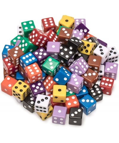 Ultimate Right Angle 6-Sided Dice - Set of 100 (16mm) for Board Games Dice Games Math Games $31.55 Game Accessories