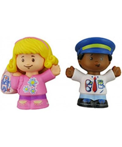 Replacement Parts for Fisher-Price Little People Travel Together Airplane - DJB53 ~ Replacement Girl in Pink and Pilot Figure...