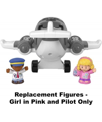 Replacement Parts for Fisher-Price Little People Travel Together Airplane - DJB53 ~ Replacement Girl in Pink and Pilot Figure...