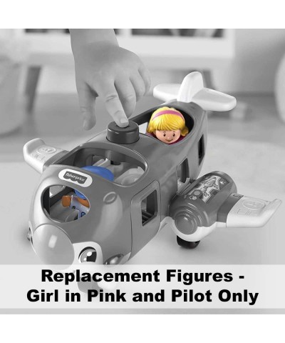 Replacement Parts for Fisher-Price Little People Travel Together Airplane - DJB53 ~ Replacement Girl in Pink and Pilot Figure...