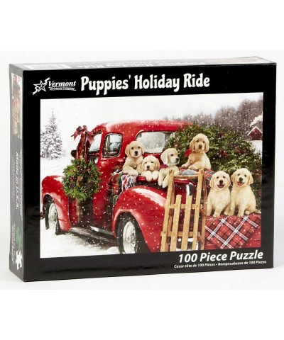 Puppies Holiday Ride Kid's Jigsaw Puzzle 100 Piece $22.98 Jigsaw Puzzles