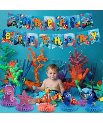 Finding Nemo Birthday Party Supplies Finding Nemo Birthday Party Supplies Honeycomb Centerpiece 8Pcs Finding Nemo Party Suppl...