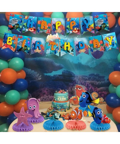 Finding Nemo Birthday Party Supplies Finding Nemo Birthday Party Supplies Honeycomb Centerpiece 8Pcs Finding Nemo Party Suppl...