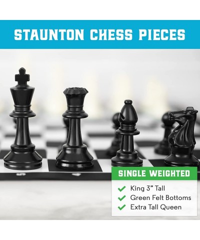 1x Single Weighted Chess Pieces Only - Classic Staunton Style - 32 Pieces - King 3" Tall - Chess Geeks $29.66 Board Games