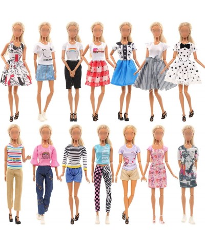 83pcs Girl Doll Clothes and Accessories for 11.5 Inch Girl Doll with 5 Skirts 5 Clothes Sets 10 Pairs Shoes and 43pcs Bathing...