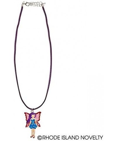 4.50 12 Girls Necklaces with Fairy Pink Purple and Blue Tinkerbell Wholesale Party Favor Costume Jewelry Brown $25.06 Kids' D...