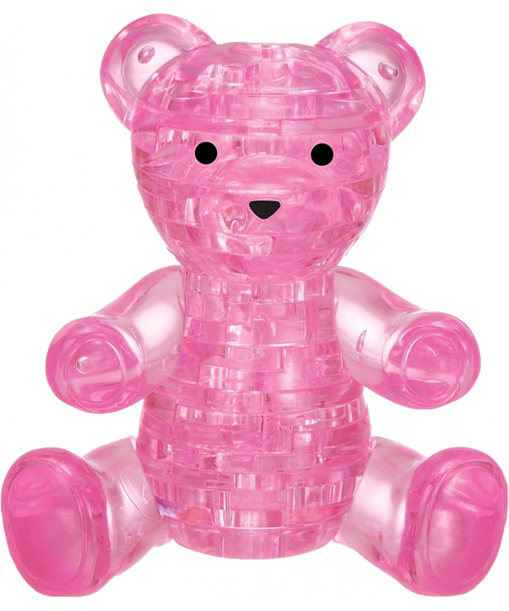 Teddy Bear (Pink) Standard Crystal Puzzle from BePuzzled 3D Crystal Puzzles and Brainteasers for Puzzlers Ages 12 and Up $19....