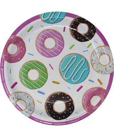 Donut Party Supplies Packs (116 Pieces for 16 Guests) - Donut Party Decorations Donut Birthday Decorations Pink Plates and Na...