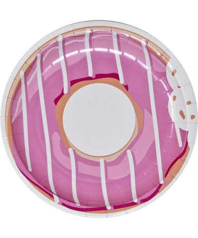 Donut Party Supplies Packs (116 Pieces for 16 Guests) - Donut Party Decorations Donut Birthday Decorations Pink Plates and Na...